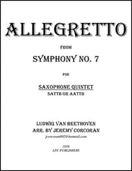 Allegretto from Symphony No. 7 P.O.D. cover Thumbnail